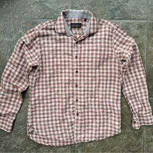 Hammer Made Red, White, and Brown Plaid Shirt